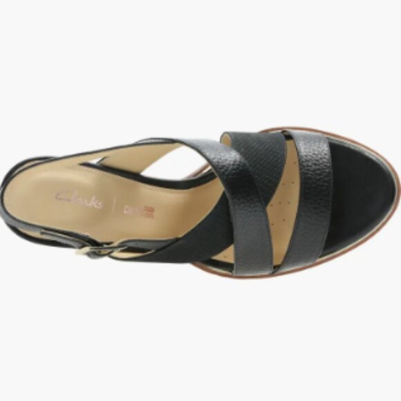 Clarks Black Leather Sandals. Like New! - Picture 8 of 10